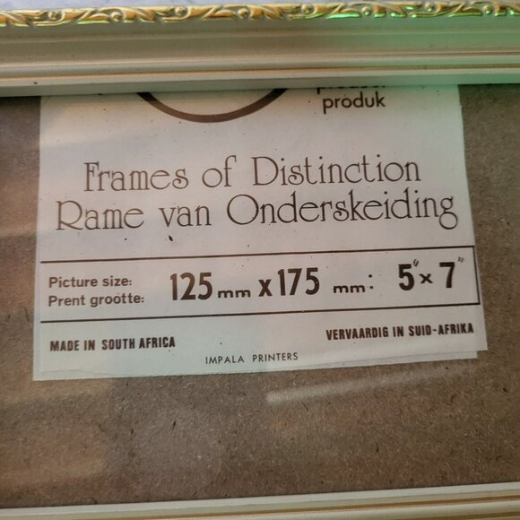 Vtg Frames Of Distinction Picture Frame 5x7 - Picture 2 of 3